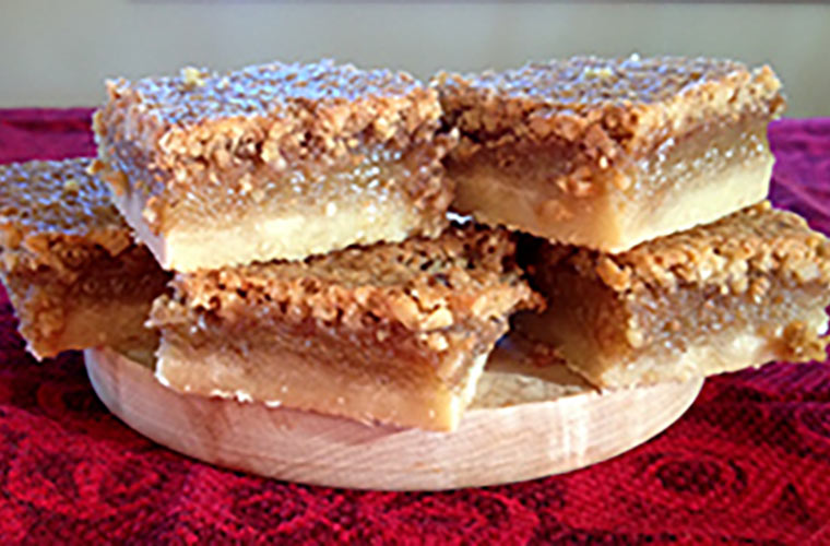 Photo of maple bars with nuts