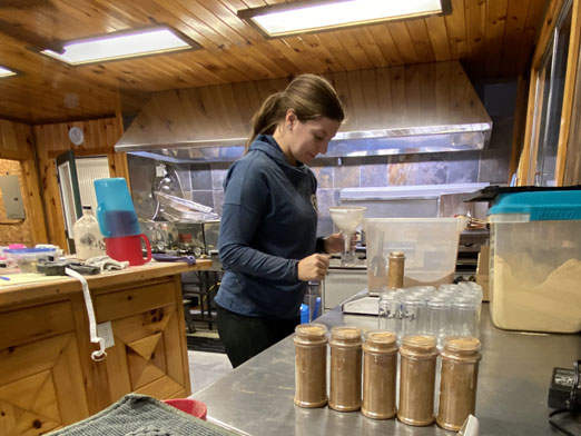 Photo of a Branon worker packaging product