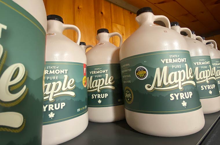 Photo of Maple Syrup in BPA free plastic jugs