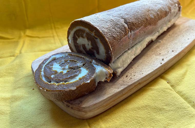 Photo of maple pumpkin roll