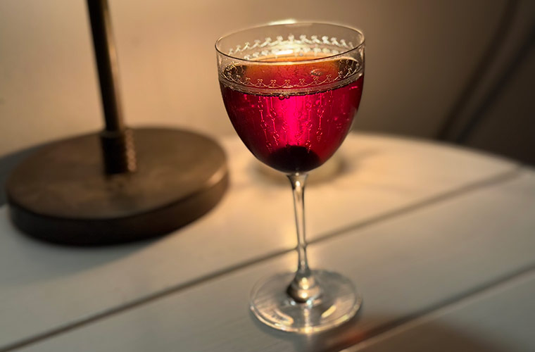 Photo of Maple Manhattan using Branon organic maple syrup